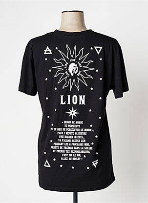 T-shirt imprimé fantaisie manches courtes noir UNDIZ femme