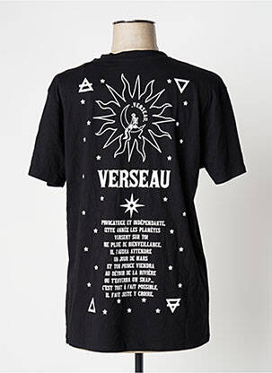 T-shirt imprimé fantaisie manches courtes noir UNDIZ femme