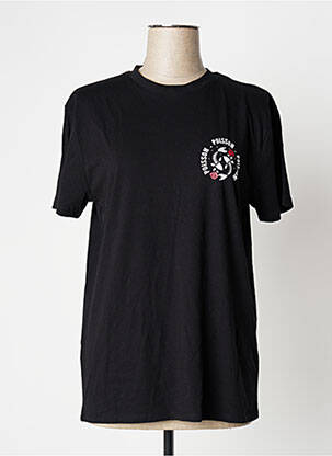 T-shirt imprimé fantaisie manches courtes noir UNDIZ femme