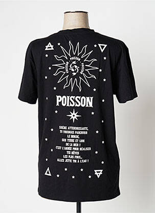 T-shirt imprimé fantaisie manches courtes noir UNDIZ femme