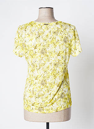 Top imprimé fantaisie manches courtes jaune ONE STEP femme