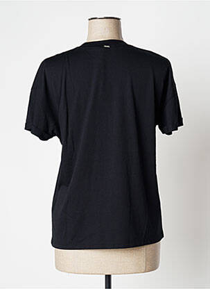 T-shirt coupe droite manches courtes noir IKKS femme