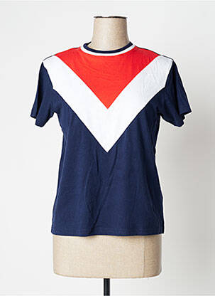 Top manches courtes manches courtes bleu UNDIZ femme