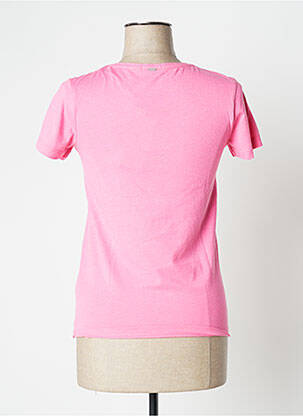 T-shirt coupe droite manches courtes rose IKKS femme