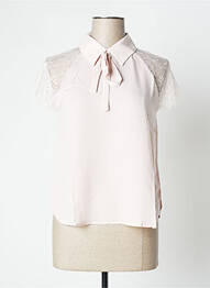 Blouse manches courtes manches courtes rose CALIE femme