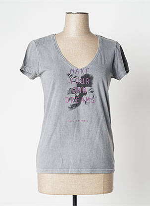 T-shirt gris IKKS pour femme