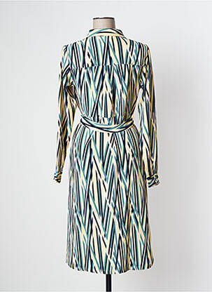 Robe mi-longue coupe fluide manches longues vert DAMART femme