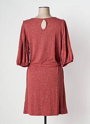 Robe mi-longue manches 3/4 manches 3/4 orange BONOBO femme