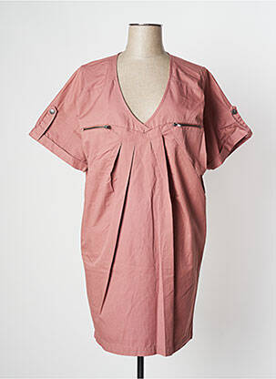 Robe courte manches courtes manches courtes rose VILA femme
