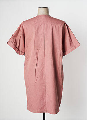 Robe courte manches courtes manches courtes rose VILA femme
