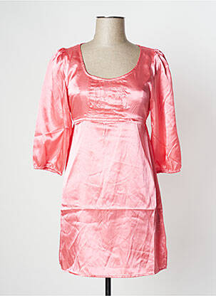 Robe courte manches 3/4 manches 3/4 rose VILA femme