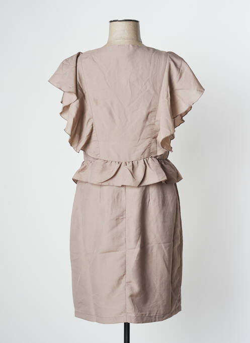 Robe courte marron VILA pour femme