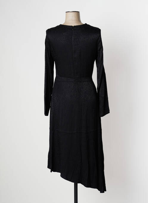 Robe mi-longue noir CAMAIEU femme