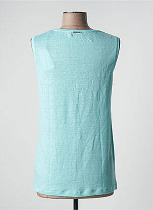Top tissage jersey sans manche bleu ONE STEP femme