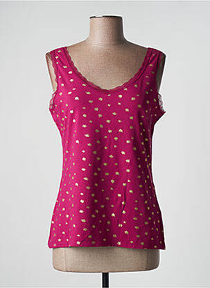 Top stretch sans manche rose DAMART femme