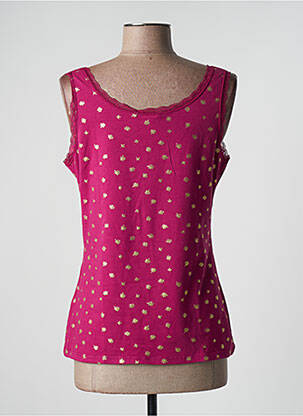 Top stretch sans manche rose DAMART femme