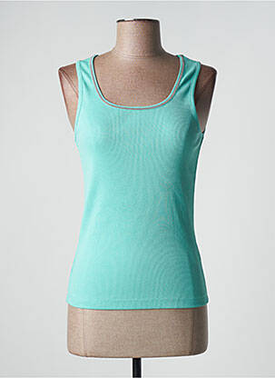 Top stretch sans manche vert DAMART femme