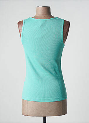 Top stretch sans manche vert DAMART femme