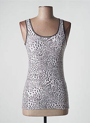 Top tissage jersey sans manche gris THERMOLACTYL BY DAMART femme