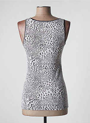 Top tissage jersey sans manche gris THERMOLACTYL BY DAMART femme
