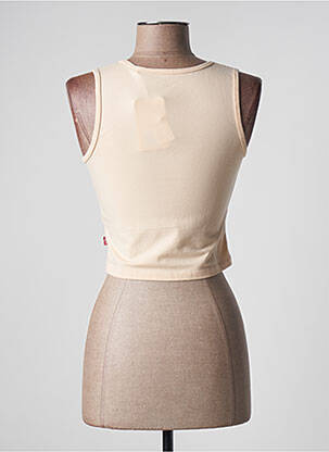 Top tissage jersey sans manche beige LEVIS femme