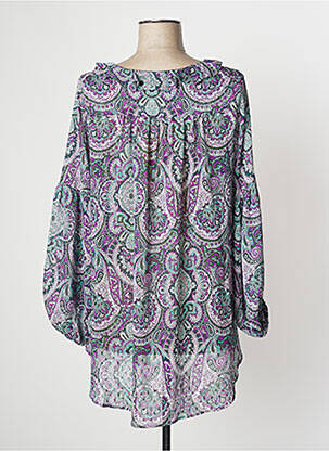 Tunique manches longues légère et transparente violet SALSA femme