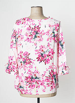 Top tissage crêpe manches 3/4 rose DAMART femme