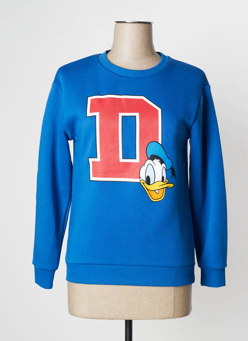 Sweat-shirt stretch manches longues bleu CACHE CACHE femme