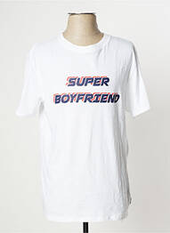 T-shirt coupe droite manches courtes blanc UNDIZ femme