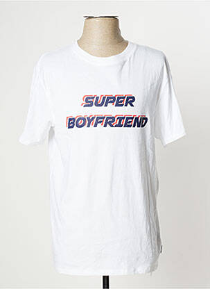 T-shirt coupe droite manches courtes blanc UNDIZ femme