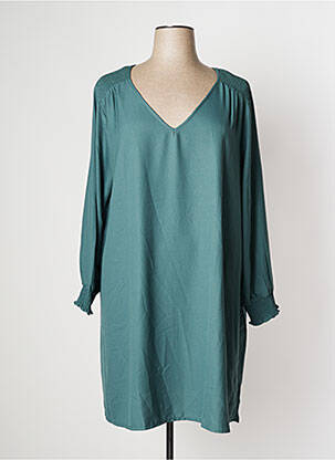 Robe courte vert BLANCHEPORTE pour femme
