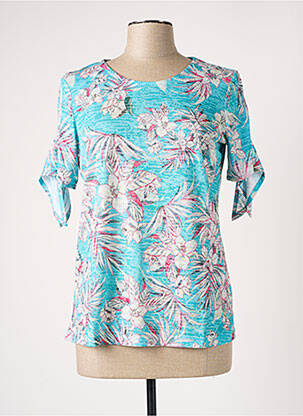 Top stretch manches courtes bleu DAMART femme