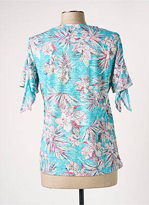 Top stretch manches courtes bleu DAMART femme