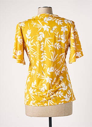 Top stretch manches courtes jaune DAMART femme