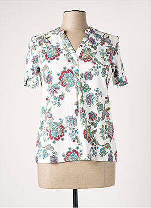 Blouse manches courtes manches courtes blanc DAMART femme