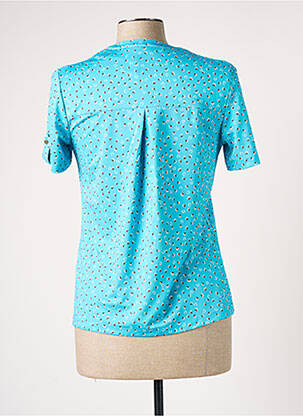 Blouse manches courtes manches courtes bleu DAMART femme