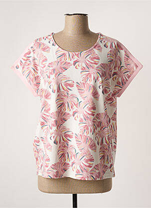 Top stretch manches courtes rose DAMART femme