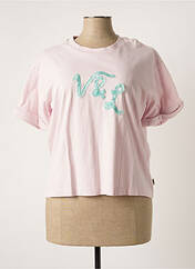 T-shirt rose VICTORIO & LUCCHINO pour femme seconde vue