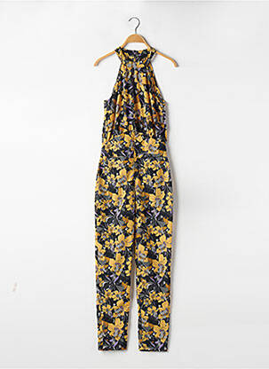 Combi-pantalon coupe fluide sans manche jaune IKKS femme