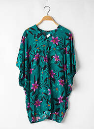 Combishort poches manches courtes vert UNDIZ femme