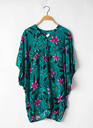 Combishort poches manches courtes vert UNDIZ femme