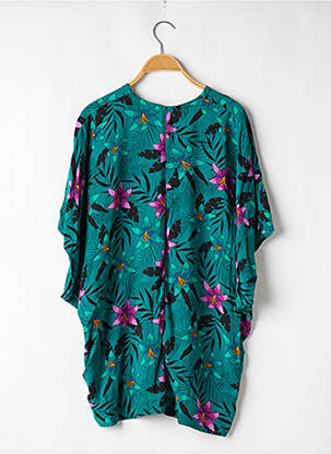Combishort poches manches courtes vert UNDIZ femme