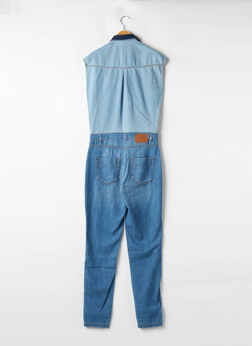Combi-pantalon fermeture boutonnée sur le devant sans manche bleu ONE STEP femme