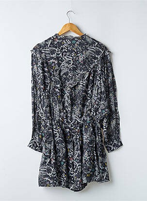 Combishort fermeture boutonnée sur le devant manches longues gris IKKS femme
