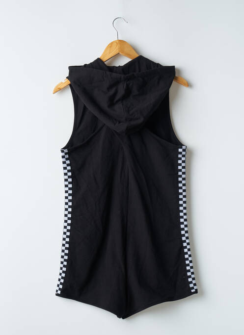 Combishort col carré sans manche noir UNDIZ femme