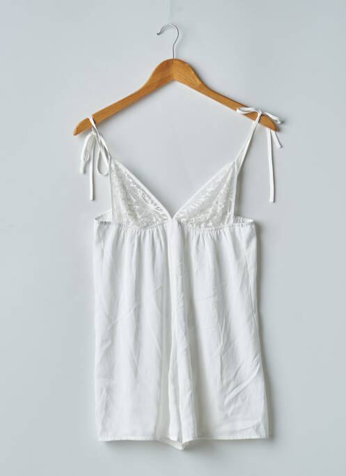 Pyjashort blanc UNDIZ pour femme