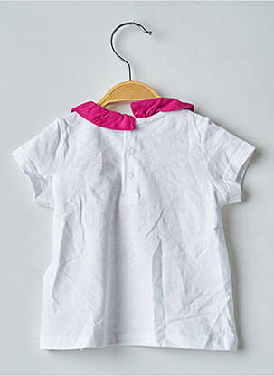T-shirt coupe cintrée manches courtes blanc DU PAREIL AU MÊME fille