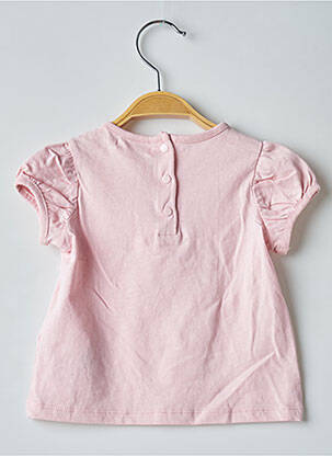 T-shirt coupe cintrée manches courtes rose DU PAREIL AU MÊME fille