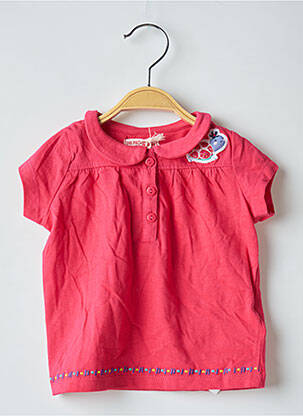 T-shirt coupe cintrée manches courtes rose DU PAREIL AU MÊME fille