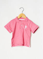 Polo rose U.S. POLO ASSN pour garçon seconde vue